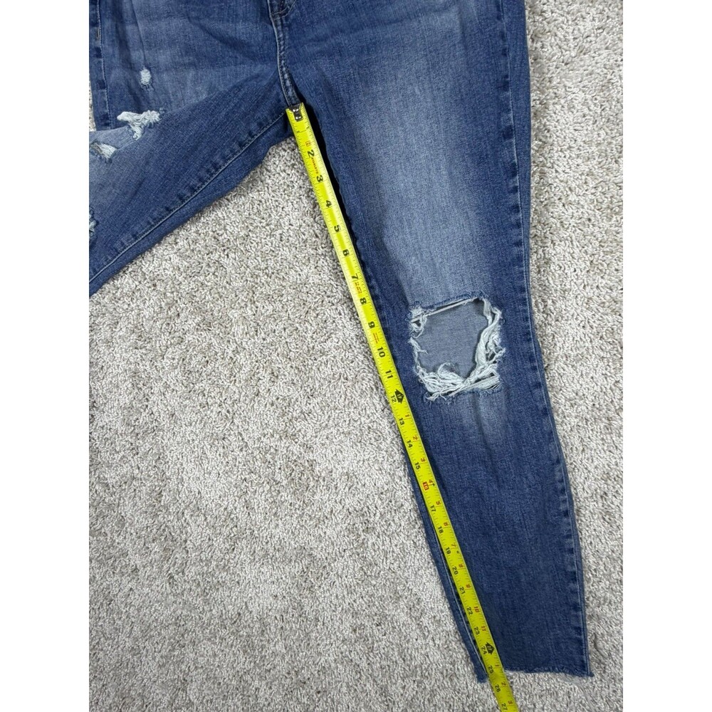 Lucky Brand Bridgette Skinny Jeans Womens 8/29 Distressed Ankle Stretch - Picture 4 of 14